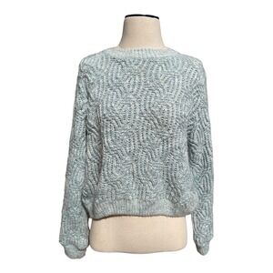 Topshop Pastel Blue Chunky Knit Sweater Size S